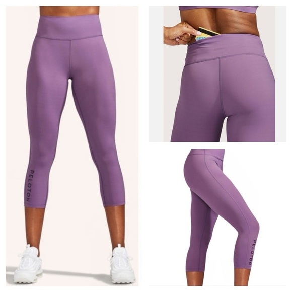 Peloton Lavender Workout Leggings Essential Capri size M - Picture 1 of 7